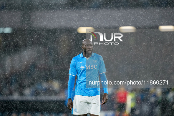 Romelu Lukaku of SSC Napoli looks on during the serie Serie A Enilive match between SSC Napoli and SS Lazio at Stadio Diego Armando Maradona...