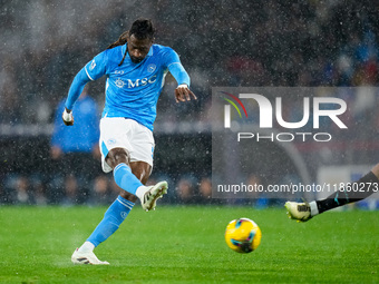 Andre-Frank Zambo Anguissa of SSC Napoli during the serie Serie A Enilive match between SSC Napoli and SS Lazio at Stadio Diego Armando Mara...