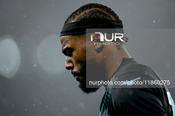 Nuno Tavares of SS Lazio looks on during the serie Serie A Enilive match between SSC Napoli and SS Lazio at Stadio Diego Armando Maradona on...