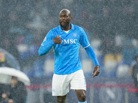 Romelu Lukaku of SSC Napoli gestures during the serie Serie A Enilive match between SSC Napoli and SS Lazio at Stadio Diego Armando Maradona...