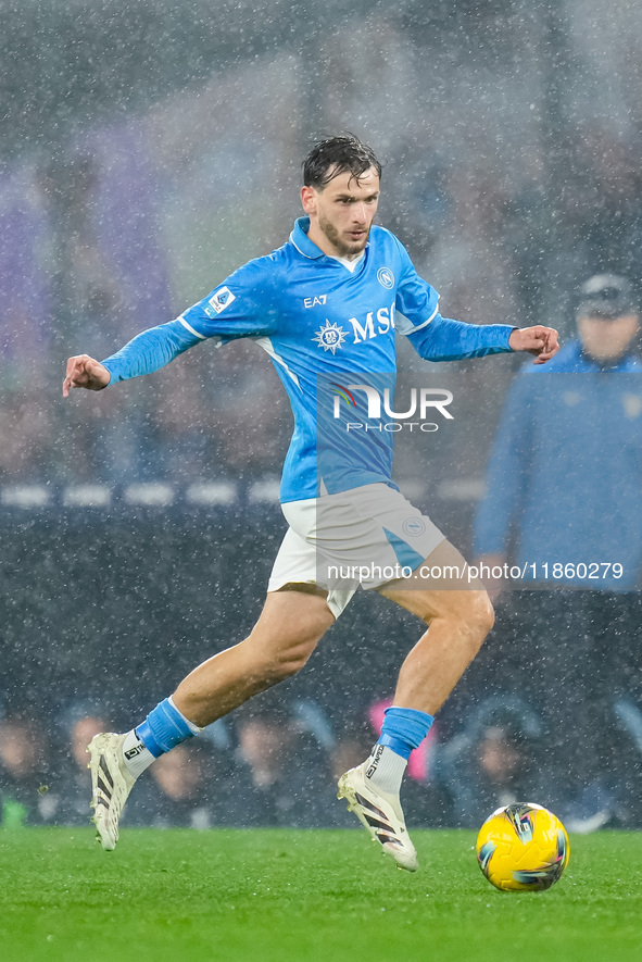 Khvicha Kvaratskhelia of SSC Napoli during the serie Serie A Enilive match between SSC Napoli and SS Lazio at Stadio Diego Armando Maradona...