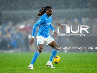 Andre-Frank Zambo Anguissa of SSC Napoli during the serie Serie A Enilive match between SSC Napoli and SS Lazio at Stadio Diego Armando Mara...