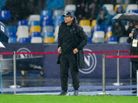 Antonio Conte Head Coach of SSC Napoli looks on during the serie Serie A Enilive match between SSC Napoli and SS Lazio at Stadio Diego Arman...