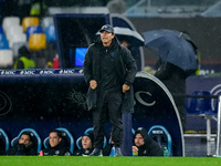 Antonio Conte Head Coach of SSC Napoli looks on during the serie Serie A Enilive match between SSC Napoli and SS Lazio at Stadio Diego Arman...