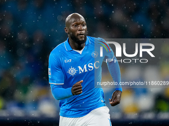 Romelu Lukaku of SSC Napoli during the serie Serie A Enilive match between SSC Napoli and SS Lazio at Stadio Diego Armando Maradona on Decem...