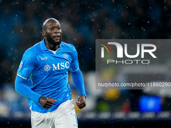 Romelu Lukaku of SSC Napoli during the serie Serie A Enilive match between SSC Napoli and SS Lazio at Stadio Diego Armando Maradona on Decem...