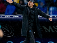 Antonio Conte Head Coach of SSC Napoli gestures during the serie Serie A Enilive match between SSC Napoli and SS Lazio at Stadio Diego Arman...