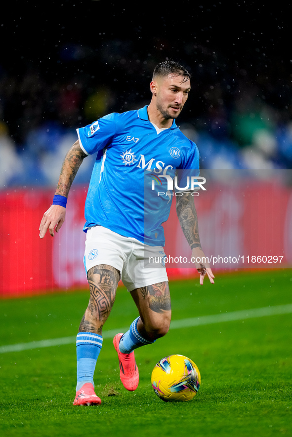 Matteo Politano of SSC Napoli during the serie Serie A Enilive match between SSC Napoli and SS Lazio at Stadio Diego Armando Maradona on Dec...