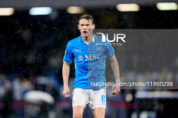 Scott McTominay of SSC Napoli looks on during the serie Serie A Enilive match between SSC Napoli and SS Lazio at Stadio Diego Armando Marado...