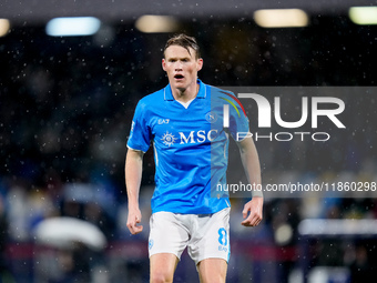 Scott McTominay of SSC Napoli looks on during the serie Serie A Enilive match between SSC Napoli and SS Lazio at Stadio Diego Armando Marado...