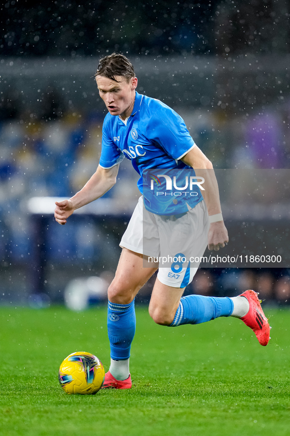 Scott McTominay of SSC Napoli during the serie Serie A Enilive match between SSC Napoli and SS Lazio at Stadio Diego Armando Maradona on Dec...