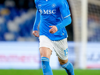 Amir Rrahmani of SSC Napoli during the serie Serie A Enilive match between SSC Napoli and SS Lazio at Stadio Diego Armando Maradona on Decem...