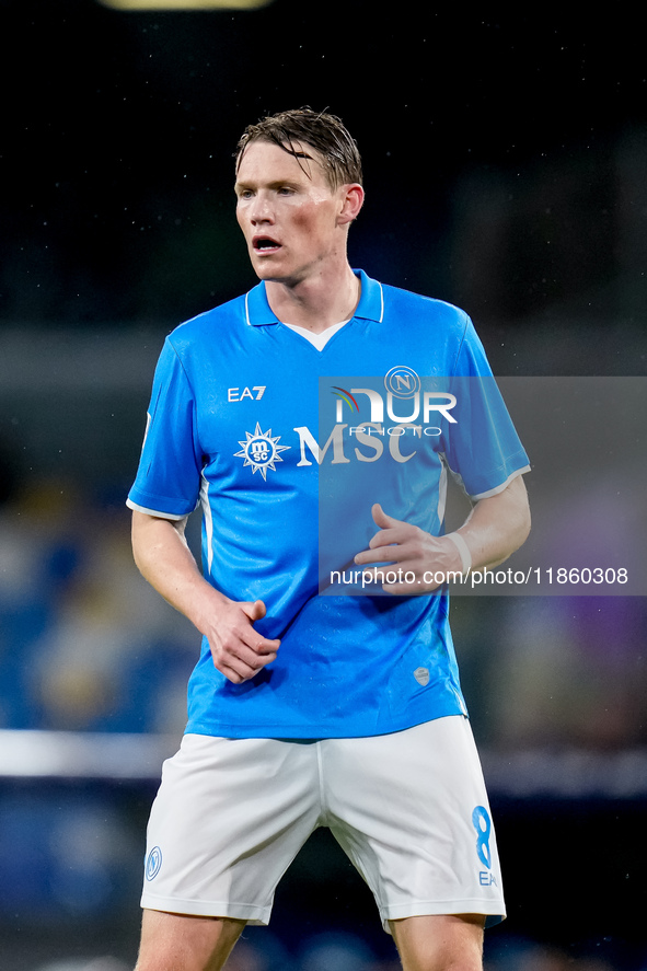 Scott McTominay of SSC Napoli looks on during the serie Serie A Enilive match between SSC Napoli and SS Lazio at Stadio Diego Armando Marado...