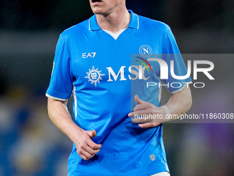 Scott McTominay of SSC Napoli looks on during the serie Serie A Enilive match between SSC Napoli and SS Lazio at Stadio Diego Armando Marado...