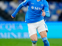 Amir Rrahmani of SSC Napoli during the serie Serie A Enilive match between SSC Napoli and SS Lazio at Stadio Diego Armando Maradona on Decem...