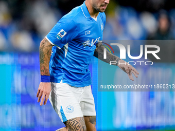 Matteo Politano of SSC Napoli during the serie Serie A Enilive match between SSC Napoli and SS Lazio at Stadio Diego Armando Maradona on Dec...