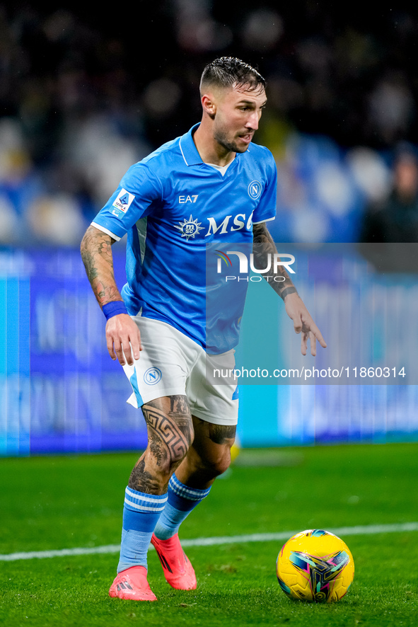 Matteo Politano of SSC Napoli during the serie Serie A Enilive match between SSC Napoli and SS Lazio at Stadio Diego Armando Maradona on Dec...