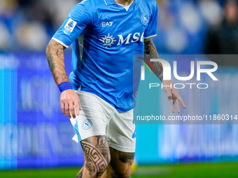 Matteo Politano of SSC Napoli during the serie Serie A Enilive match between SSC Napoli and SS Lazio at Stadio Diego Armando Maradona on Dec...