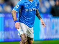 Matteo Politano of SSC Napoli during the serie Serie A Enilive match between SSC Napoli and SS Lazio at Stadio Diego Armando Maradona on Dec...