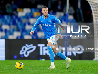 Amir Rrahmani of SSC Napoli during the serie Serie A Enilive match between SSC Napoli and SS Lazio at Stadio Diego Armando Maradona on Decem...