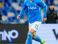 Amir Rrahmani of SSC Napoli during the serie Serie A Enilive match between SSC Napoli and SS Lazio at Stadio Diego Armando Maradona on Decem...