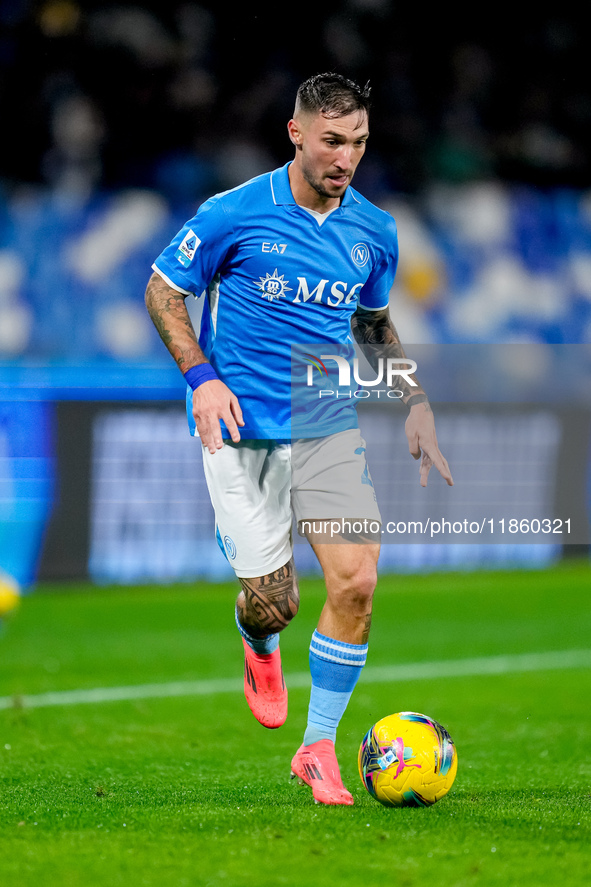 Matteo Politano of SSC Napoli during the serie Serie A Enilive match between SSC Napoli and SS Lazio at Stadio Diego Armando Maradona on Dec...