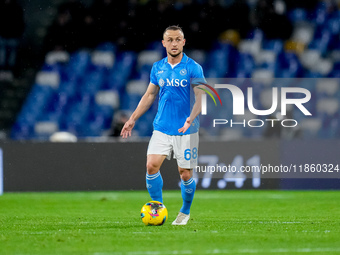 Stanislav Lobotka of SSC Napoli during the serie Serie A Enilive match between SSC Napoli and SS Lazio at Stadio Diego Armando Maradona on D...