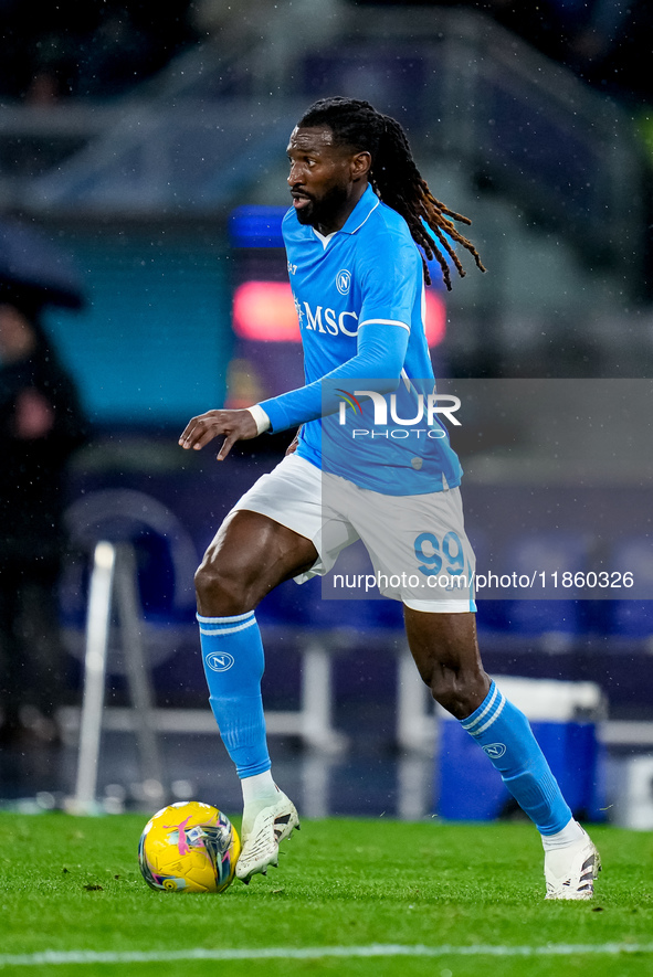 Andre-Frank Zambo Anguissa of SSC Napoli during the serie Serie A Enilive match between SSC Napoli and SS Lazio at Stadio Diego Armando Mara...