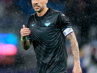 Mattia Zaccagni of SS Lazio looks on during the serie Serie A Enilive match between SSC Napoli and SS Lazio at Stadio Diego Armando Maradona...