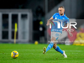 Stanislav Lobotka of SSC Napoli during the serie Serie A Enilive match between SSC Napoli and SS Lazio at Stadio Diego Armando Maradona on D...