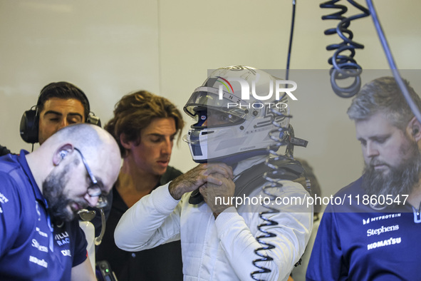 Carlos Sainz of Spain spotted with his new team Williams in the pit. Sainz, driver of Williams Racing Formula One Team with the FW46 F1 race...