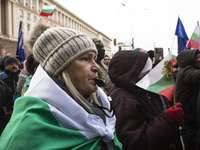 Protesters in Sofia, Bulgaria, on December 12, 2024, defend Bulgarian livestock farming. They do not trust the Bulgarian Food Safety Agency,...