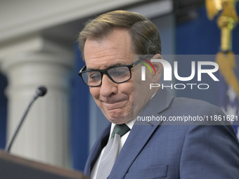 National Security Communications Advisor John Kirby speaks about Ukraine's economic recovery during a press briefing in Washington DC, USA,...