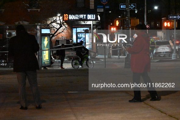 Two people are shot at Lafayette Gardens NYCHA public housing complex in the Bedford-Stuyvesant neighborhood in Brooklyn, New York, United S...