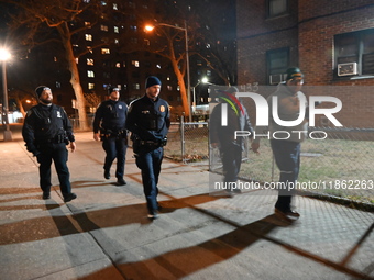 Two people are shot at Lafayette Gardens NYCHA public housing complex in the Bedford-Stuyvesant neighborhood in Brooklyn, New York, United S...