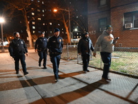 Two people are shot at Lafayette Gardens NYCHA public housing complex in the Bedford-Stuyvesant neighborhood in Brooklyn, New York, United S...