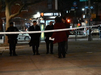 Two people are shot at Lafayette Gardens NYCHA public housing complex in the Bedford-Stuyvesant neighborhood in Brooklyn, New York, United S...