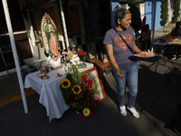 Residents of Santa Maria Tomatlan in the Iztapalapa municipality, Mexico City, live together during the celebration of the Day of the Virgin...