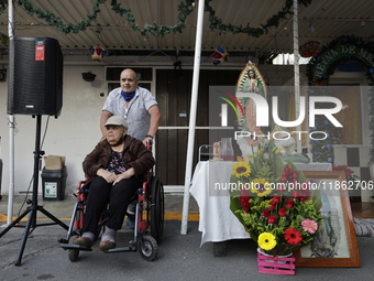 Residents of Santa Maria Tomatlan in the Iztapalapa municipality, Mexico City, live together during the celebration of the Day of the Virgin...