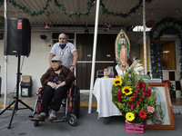 Residents of Santa Maria Tomatlan in the Iztapalapa municipality, Mexico City, live together during the celebration of the Day of the Virgin...