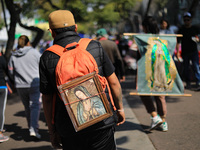 Hundreds of faithful attend the Basilica of Guadalupe to give thanks to the Virgin of Guadalupe for the favors and promises granted as part...