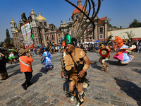 A dancer participates in the pre-Hispanic dance during the celebrations of the Day of the Virgin of Guadalupe in Mexico City, Mexico, on Dec...