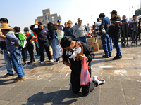 Hundreds of faithful attend the Basilica of Guadalupe to give thanks to the Virgin of Guadalupe for the favors and promises granted as part...