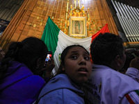 Hundreds of faithful attend the Basilica of Guadalupe to give thanks to the Virgin of Guadalupe for the favors and promises granted as part...