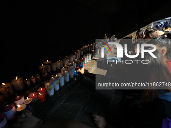 Hundreds of faithful attend the Basilica of Guadalupe to give thanks to the Virgin of Guadalupe for the favors and promises granted as part...