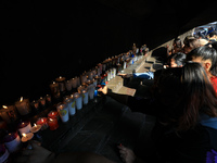 Hundreds of faithful attend the Basilica of Guadalupe to give thanks to the Virgin of Guadalupe for the favors and promises granted as part...