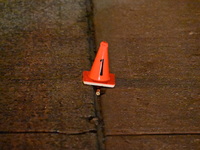 The NYPD evidence collection team gathers evidence and marks shell casings at the scene where two people are shot at Lafayette Gardens NYCHA...