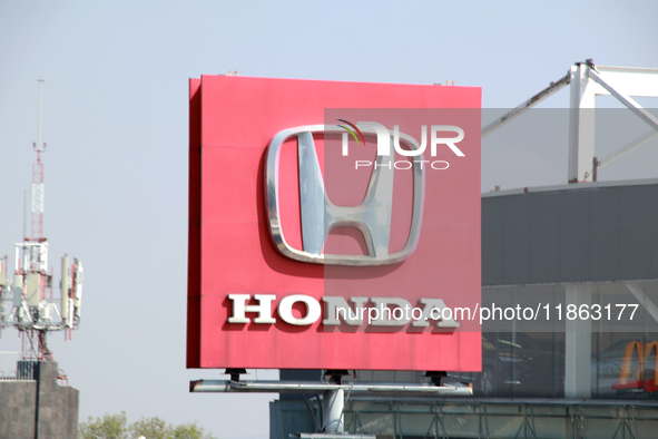 The logo of the Japanese company Honda, which manufactures cars, motorcycles, engines, robots, and other products related to the automotive...