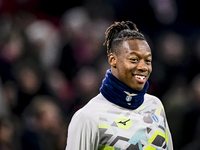 Lazio forward Tijani Noslin plays during the match between Ajax and Lazio at the Johan Cruijff ArenA for the UEFA Europa League - League pha...