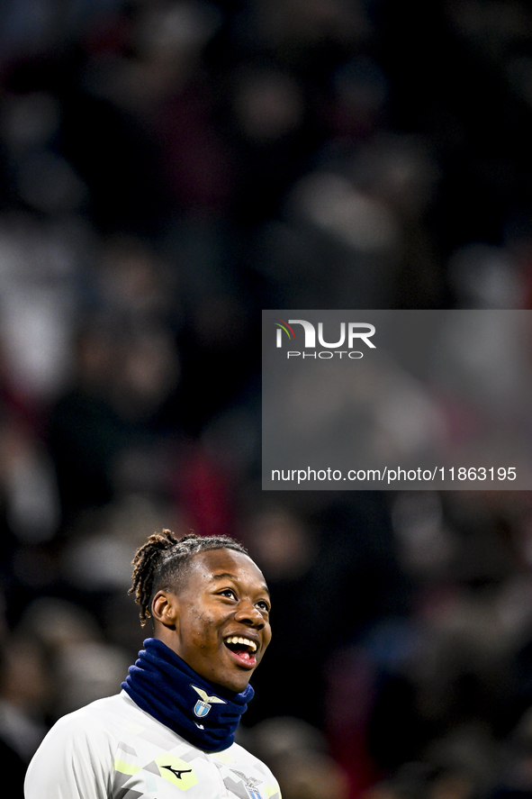 Lazio forward Tijani Noslin plays during the match between Ajax and Lazio at the Johan Cruijff ArenA for the UEFA Europa League - League pha...